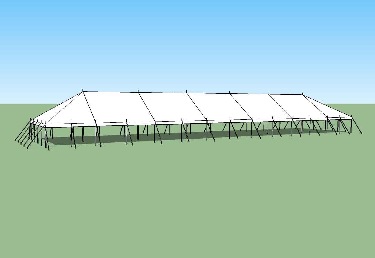 30x130 party tent